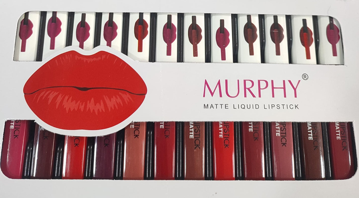 COMBO OF 12 MURPHY MATTE LIQUID LIPSTICKS