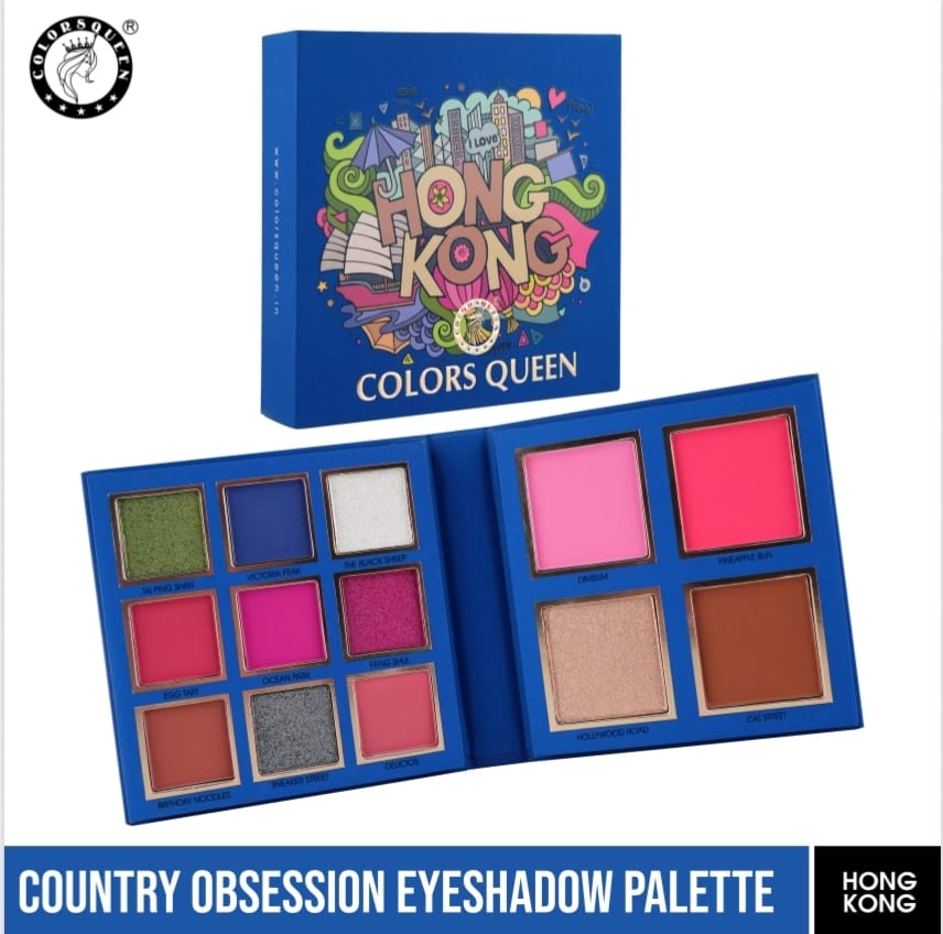 COMBO OF 2 COLORS QUEEN EYESHADOW PALETTE